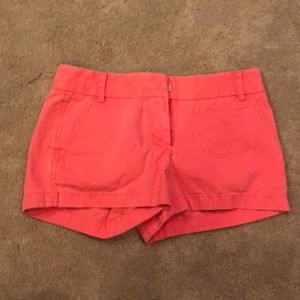 Neon pink Jcrew shorts! Make you tanner instantly